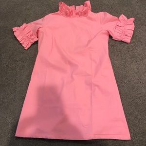 Pink ruffle dress